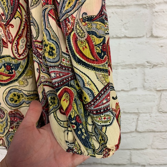 Umgee Boho Paisley Oversized Flowy Tunic MiniDress - Picture 6 of 9